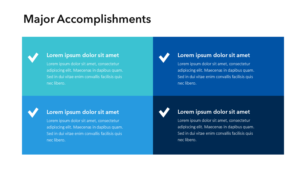 Major Accomplishments Slide Template
