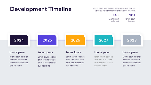 Development Timeline Slide Template