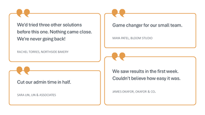 Simple Customer Quotes Slide