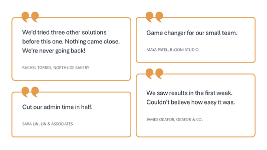 Simple Customer Quotes Slide