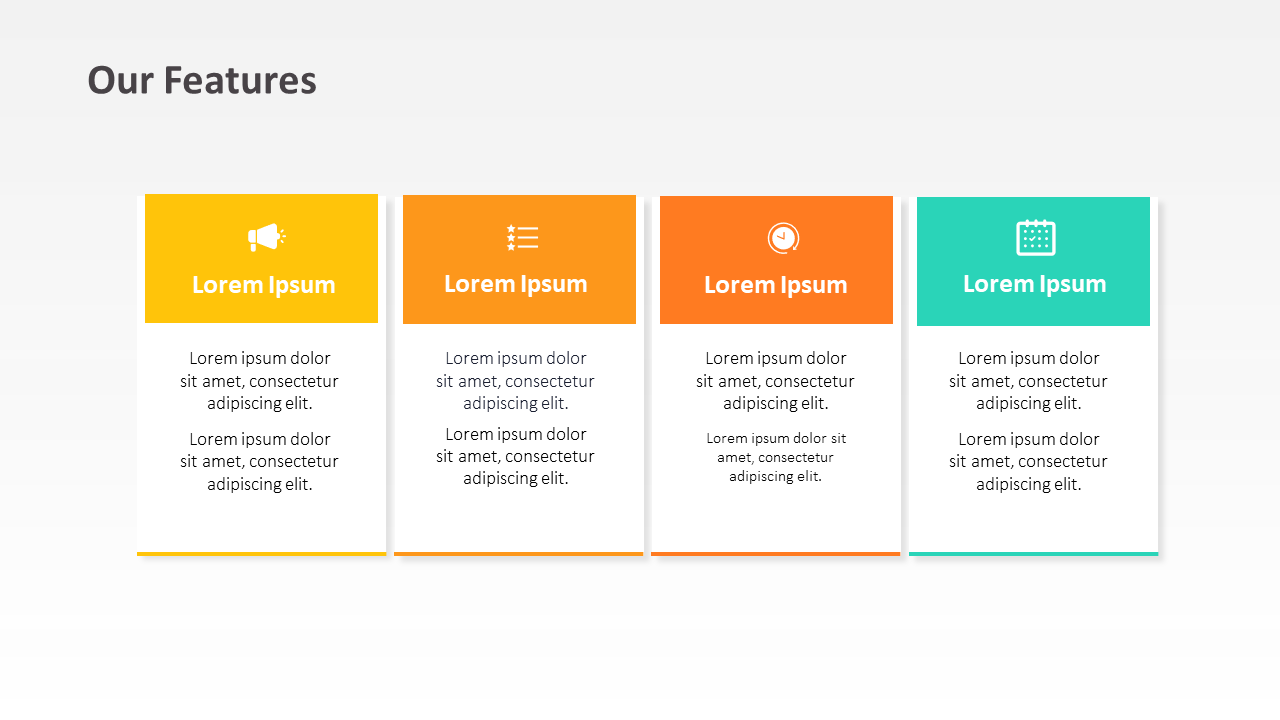 Four Column Powerpoint Structure Four Columns Slide | PowerPoint Template