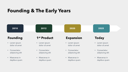 Company History Slide