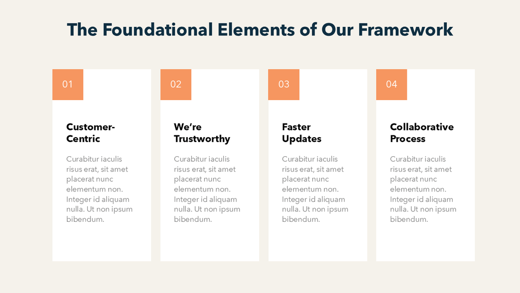 4 Columns PowerPoint Templates