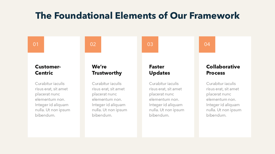 4 Columns PowerPoint Templates