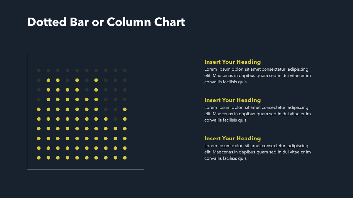 Dotted Bar Chart - PPT Slide Template