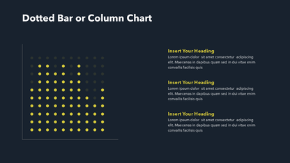 Dotted Bar Chart - PPT Slide Template