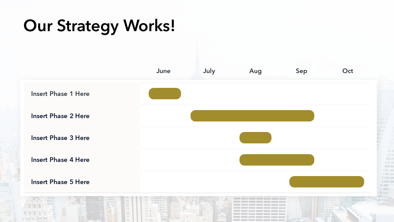 Our Strategy Slide Template PPT