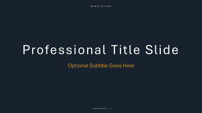 Black PPT Title Slide