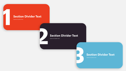 Section Divider Slide Set