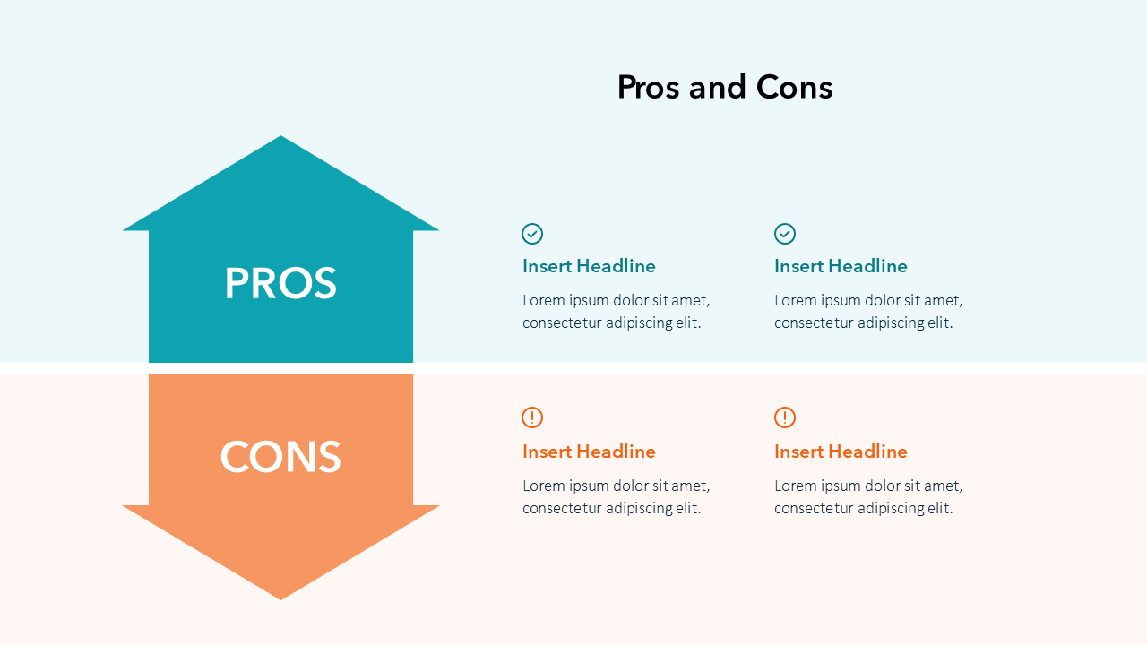 Pros and Cons Slide