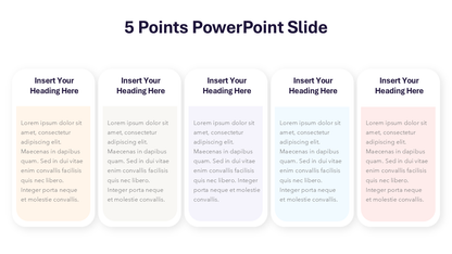 5 Points Slide