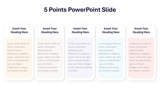 5 Points Slide