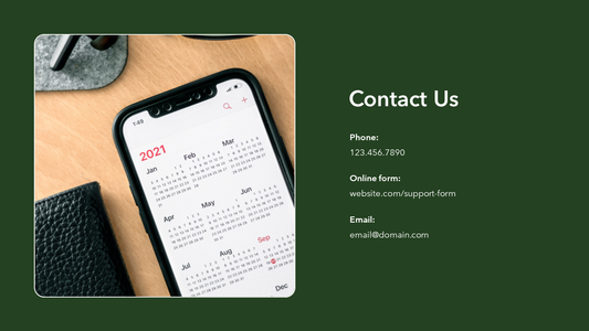 Contact Us Slide Template