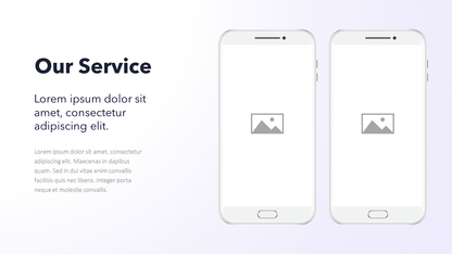 Mobile mockups - slide template