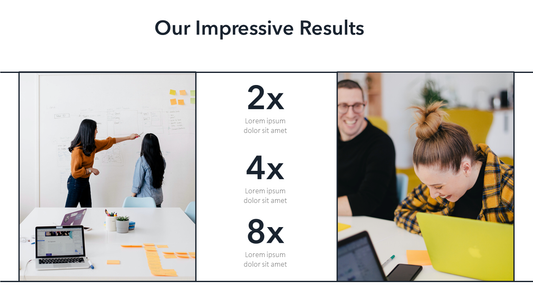 Our Impressive Results Slide Template