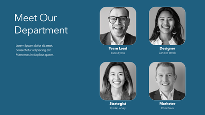 Department Team Slide