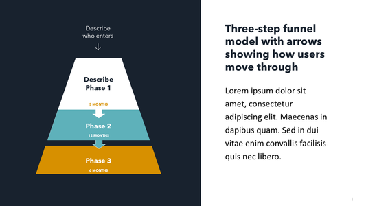 Funnel Slide with 3 Steps
