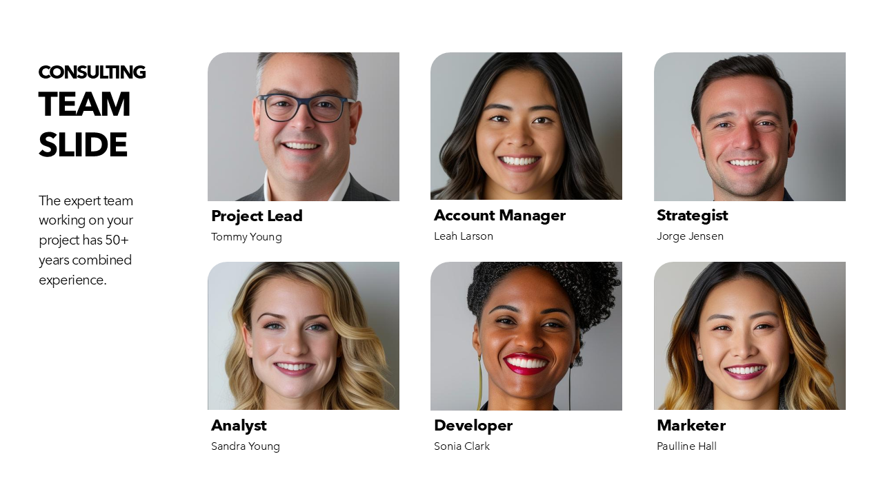 Consulting Team Slide