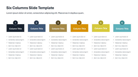 Slide with 6 Points | PowerPoint