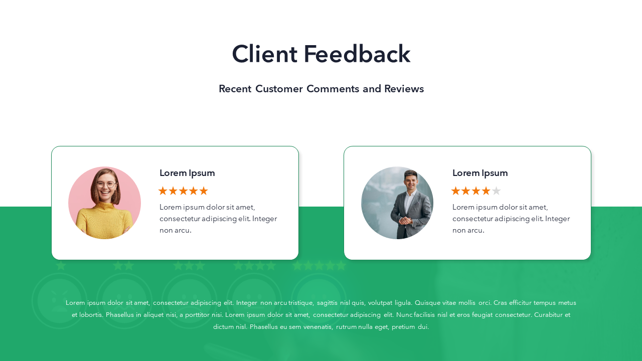 Customer Feedback Slide Template | PPT