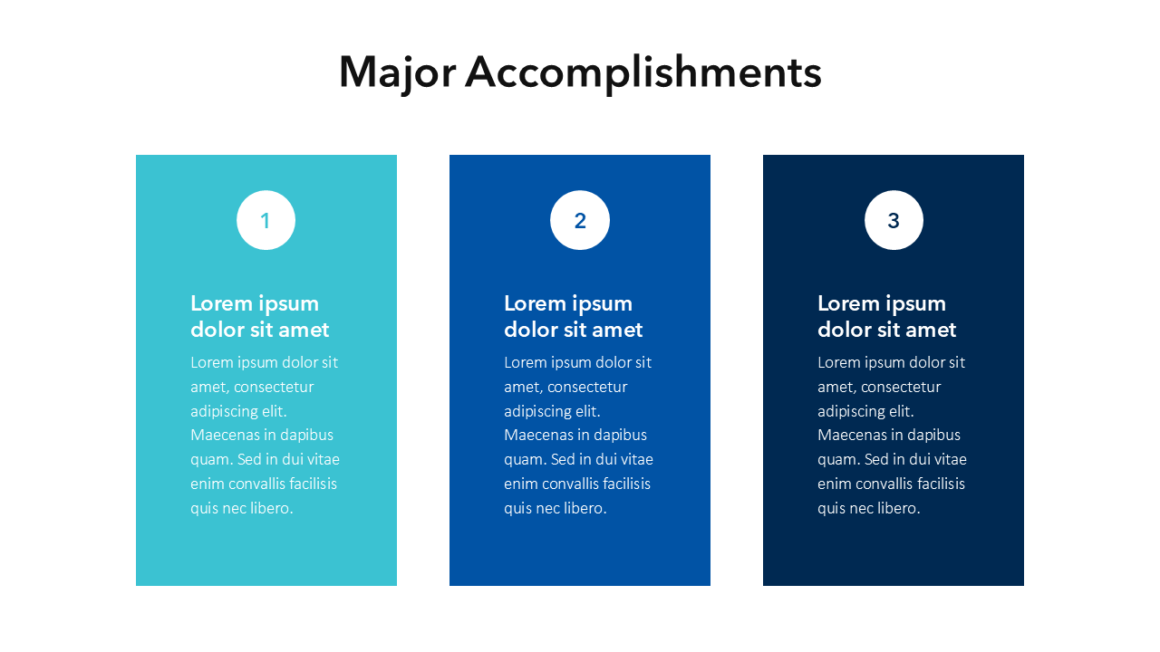 Major Accomplishments Slide Template