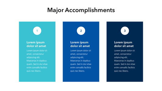 Major Accomplishments Slide Template