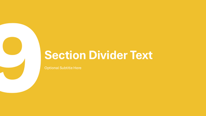 Section Divider Slide