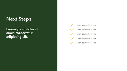 Corporate Presentation Template (Dark Green)