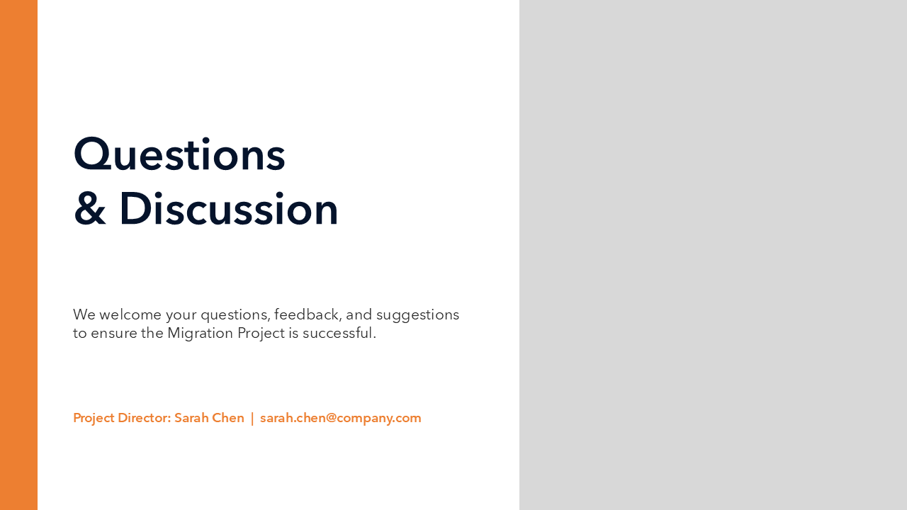 Project Kickoff Presentation Template