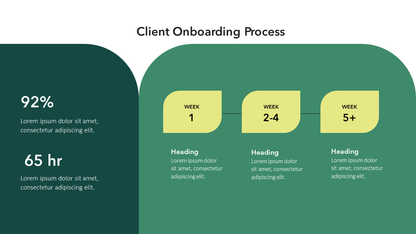 Consulting slide deck template