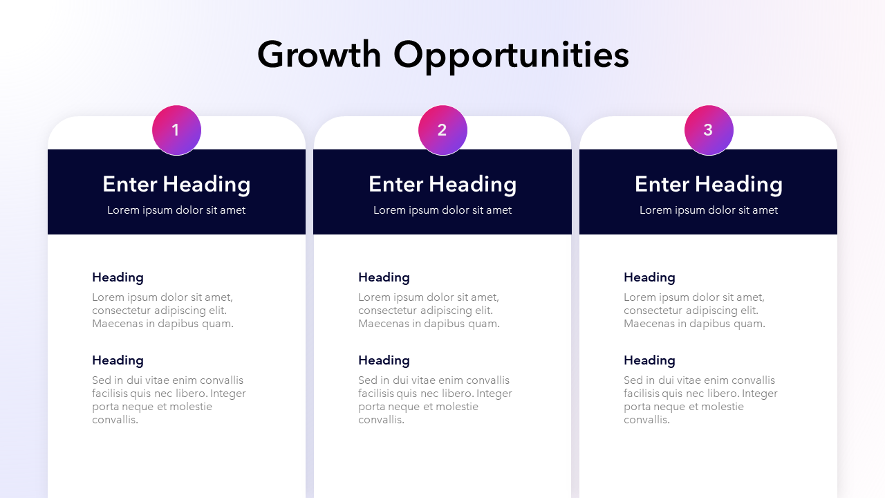 Marketing presentation template