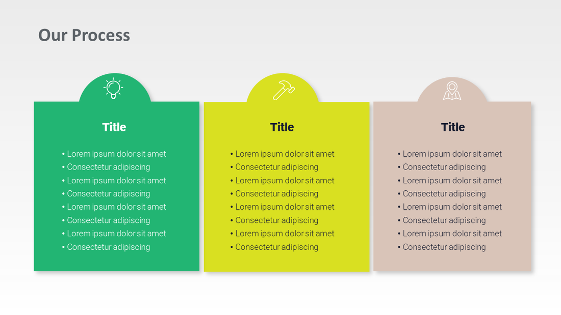 3 Column Powerpoint Layout Example Three Column Presentation Template | PowerPoint or Google Slides
