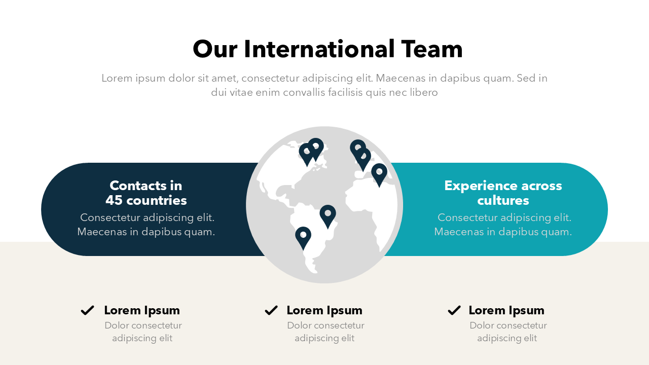 Our International Team Slide