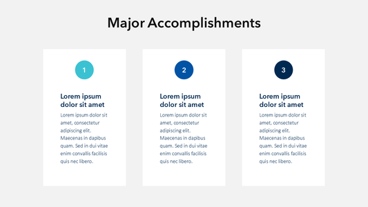 Major Accomplishments Slide Template