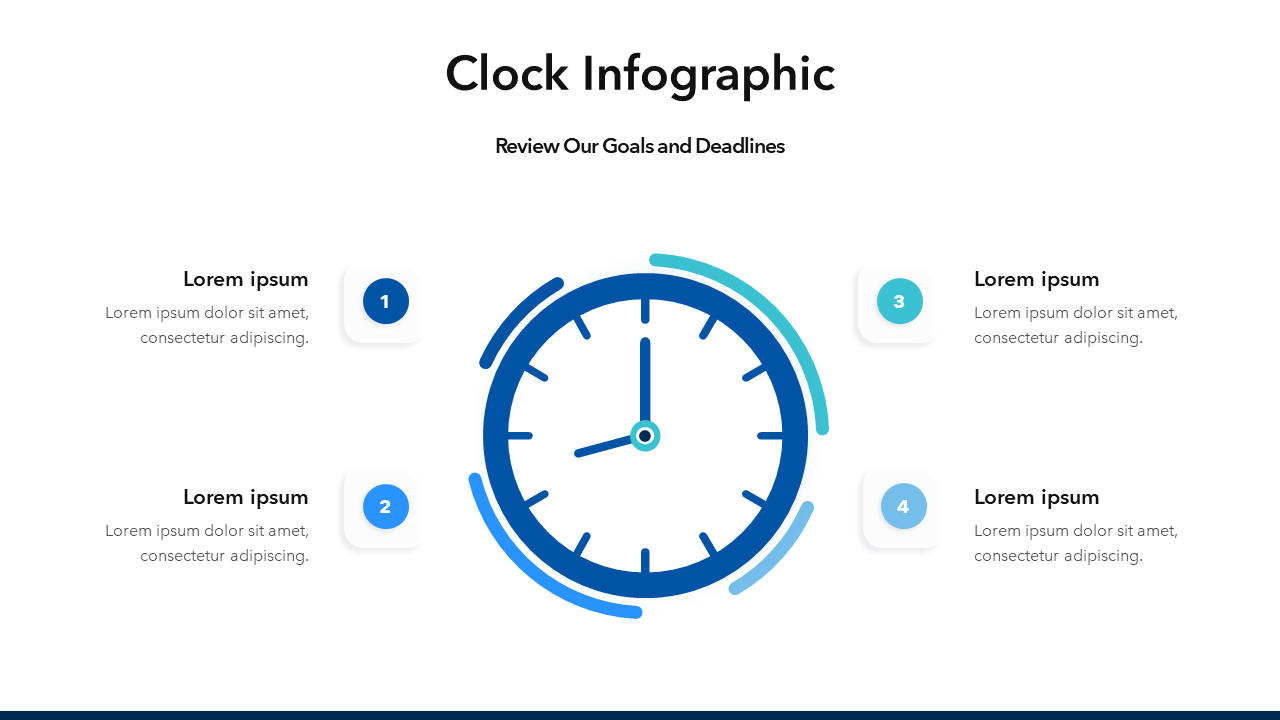 Clock Infographic Slide