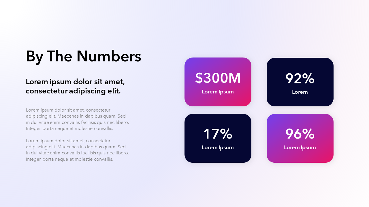 Marketing presentation template