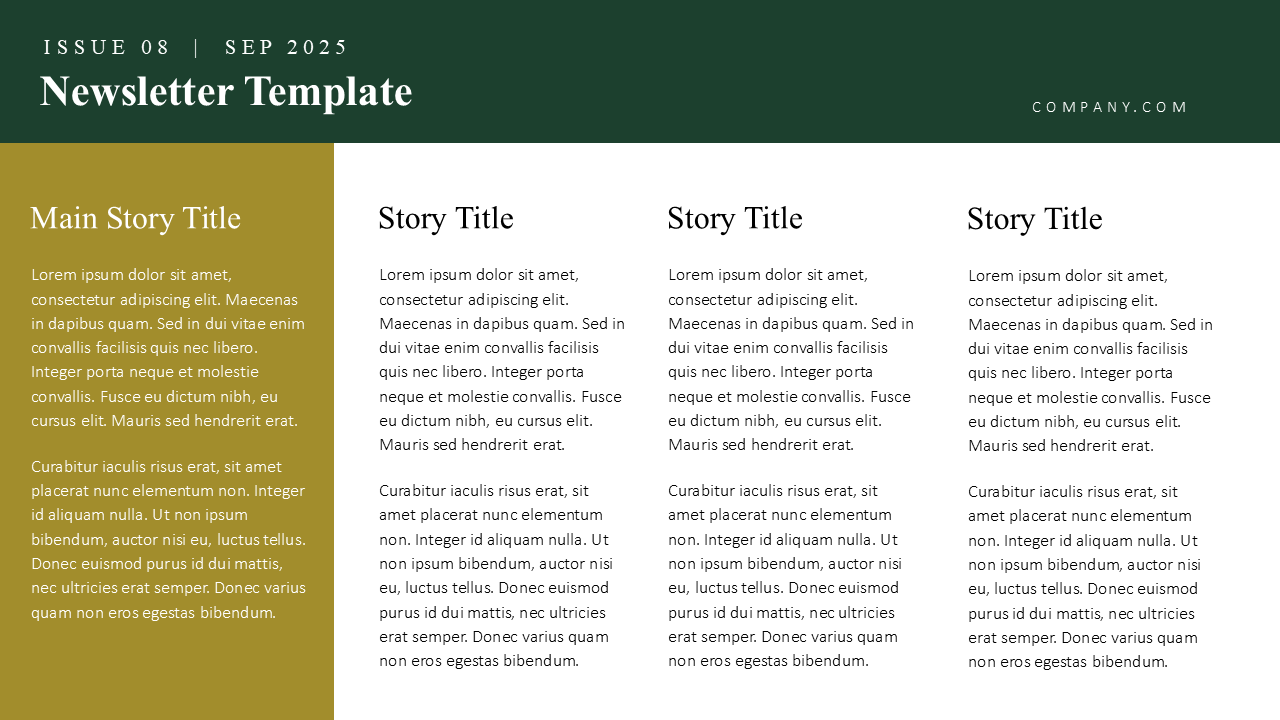 Newsletter Slide
