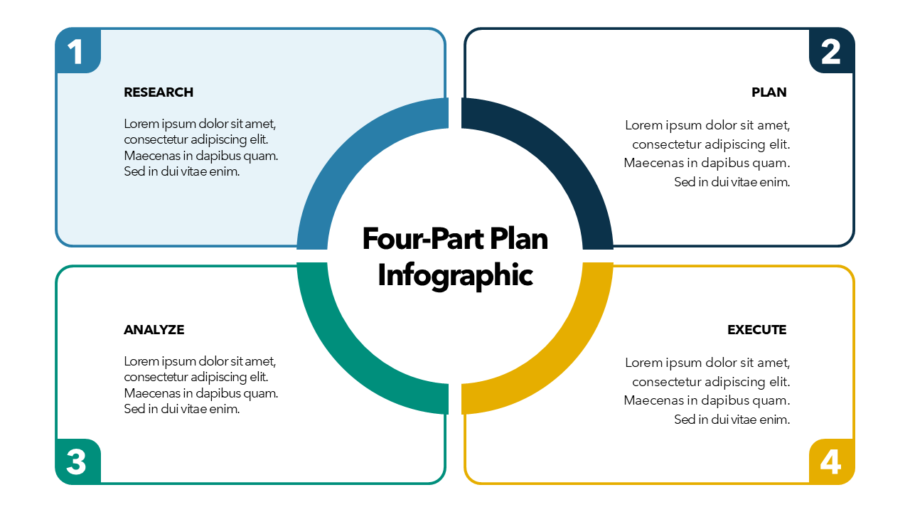 4 Items PowerPoint Templates