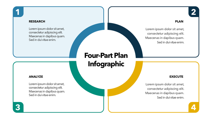 4 Points PowerPoint Templates
