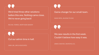 Simple Customer Quotes Slide - PPT