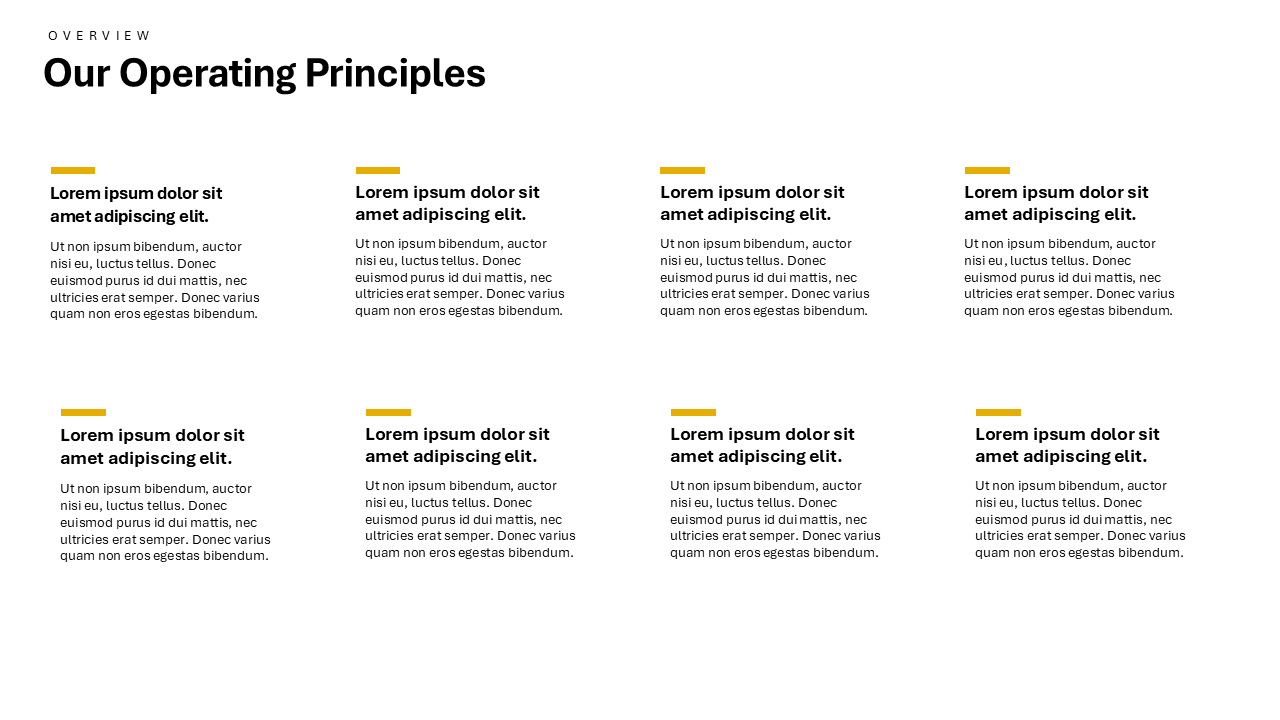 Our Principles Slide