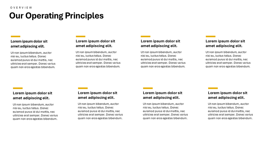 4 Columns PowerPoint Templates