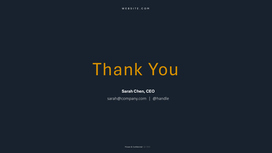 Black PPT Thank You Slide