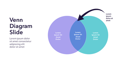 Intersecting Circles - Venn Diagram - Slide Template