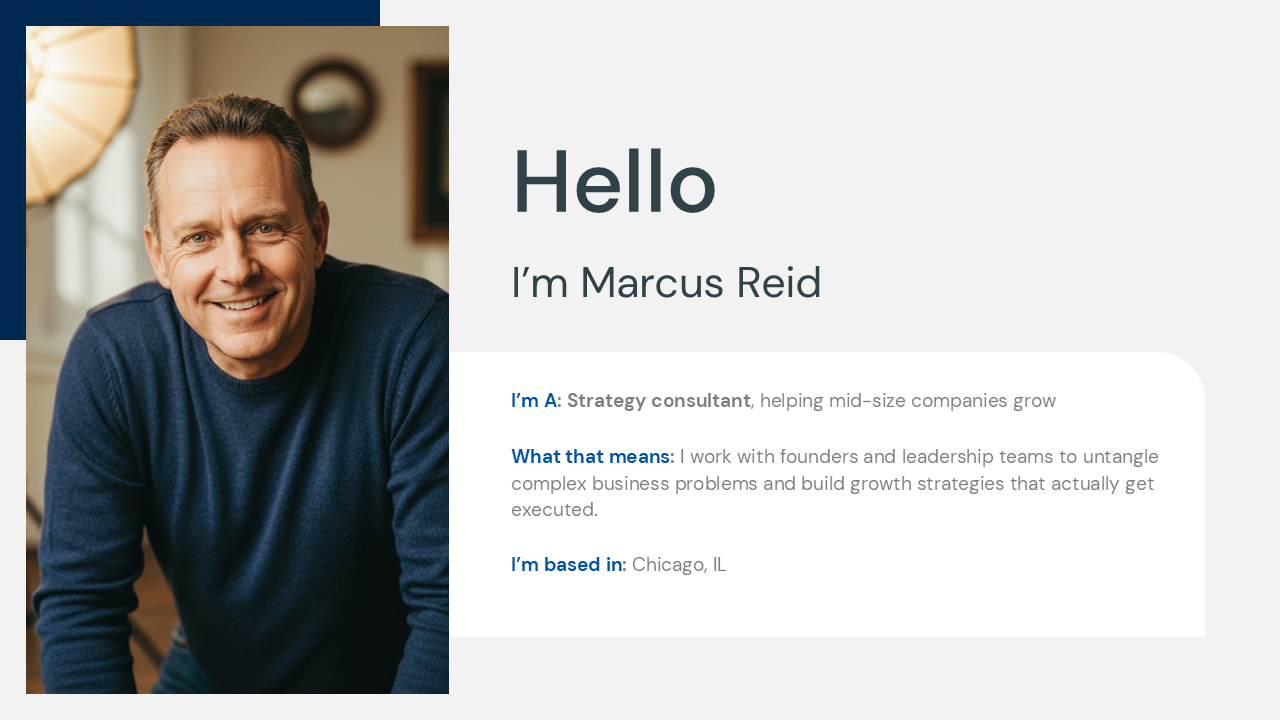 About Myself Presentation