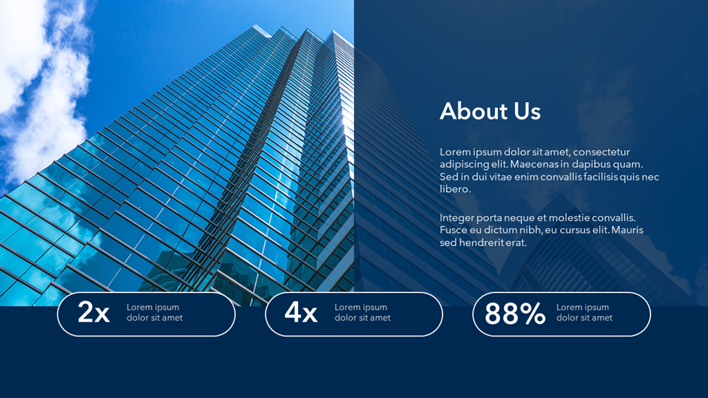 Professional Blue Corporate Presentation Template