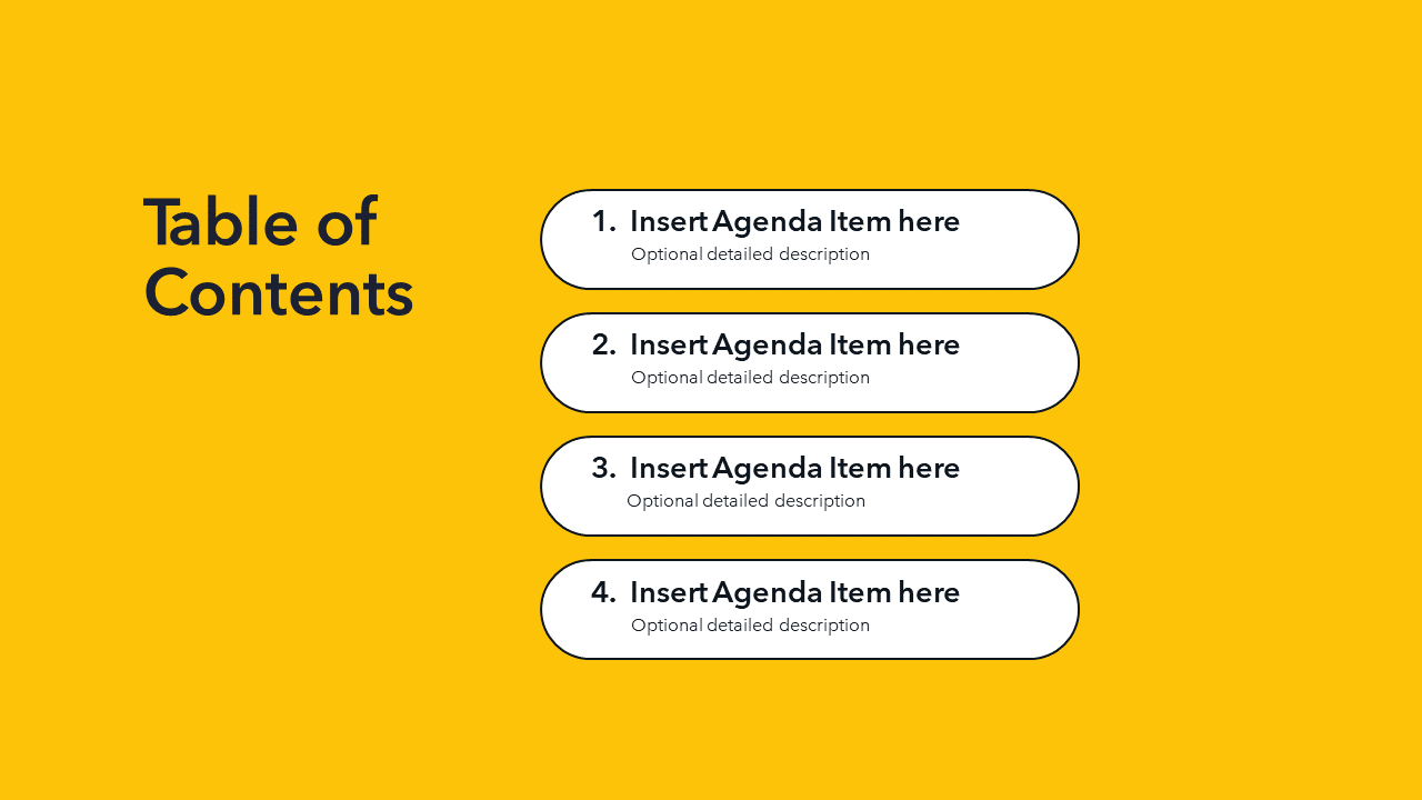 Yellow Presentation Template