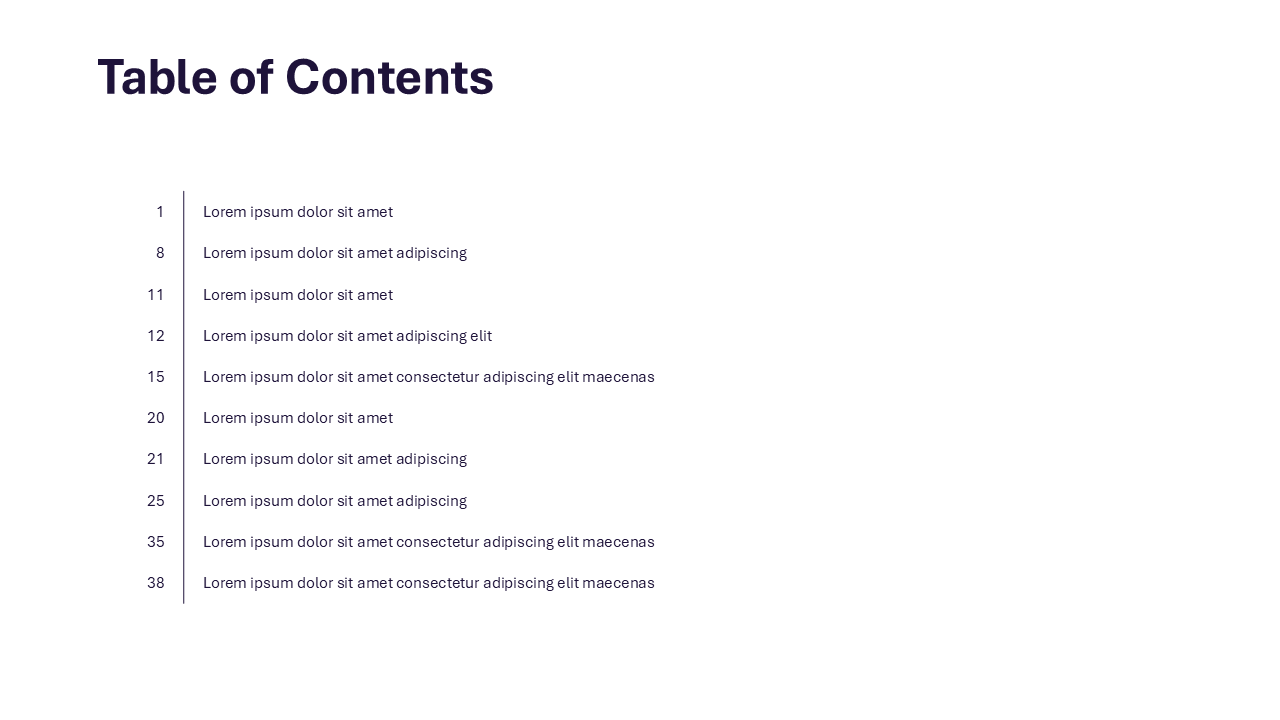 Content Page PowerPoint