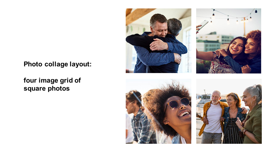 Photo Collage with Text | PowerPoint and Google Slides