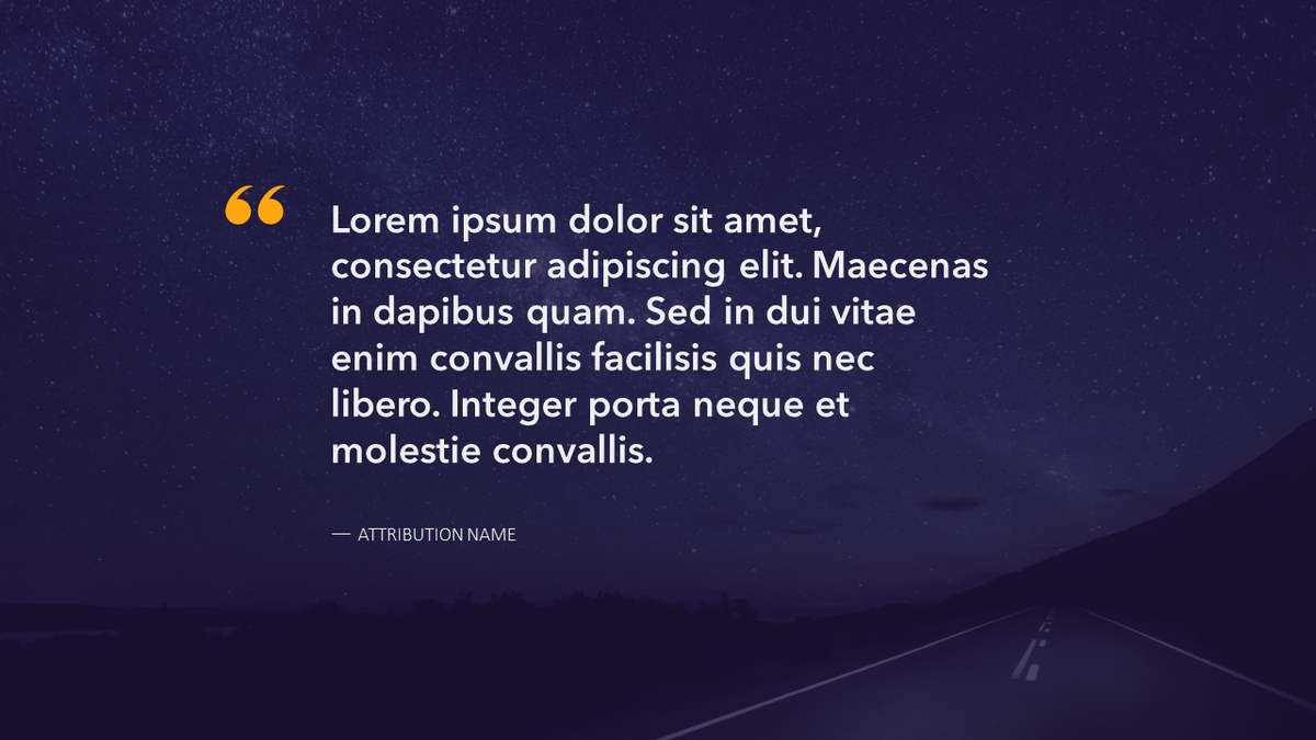 Sliding Quote Quote Slide Template | PowerPoint or Google Slides